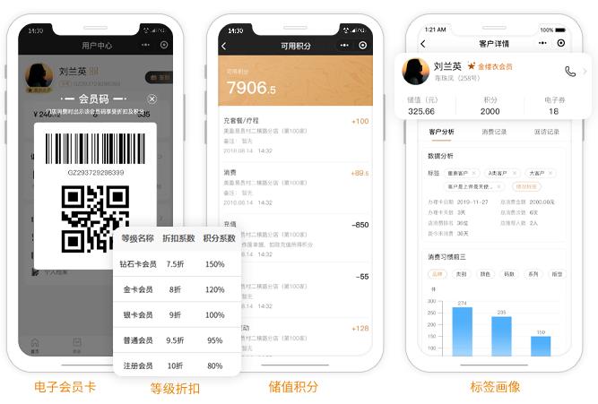 服装店会员充值卡系统