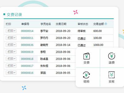 教育培训机构缴费系统