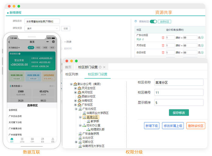 连锁培训机构管理系统