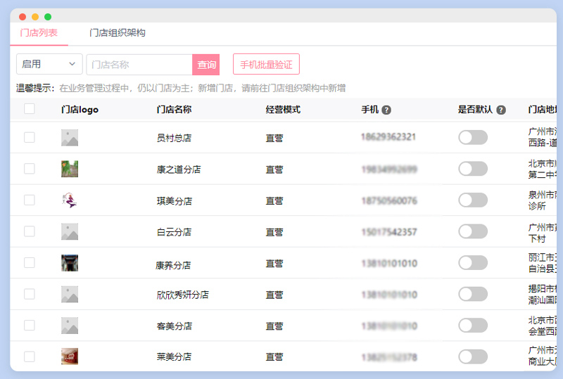 医美连锁系统