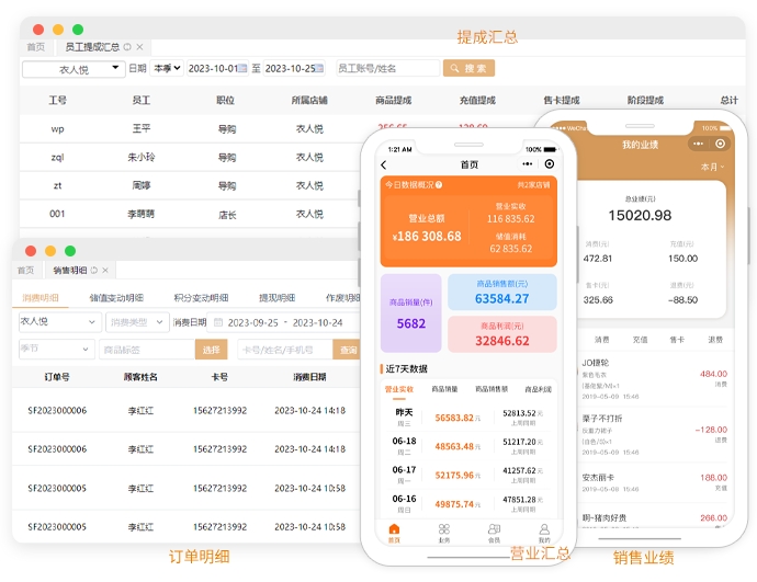 服装店门店收费系统