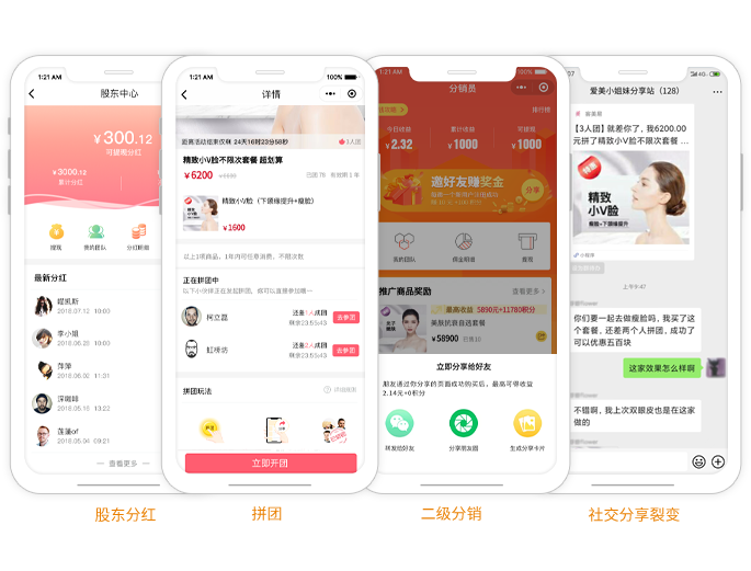 美容院店务管理系统-裂变转介绍