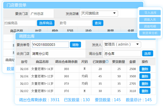 服装行业sku管理系统连锁门店库存清楚？