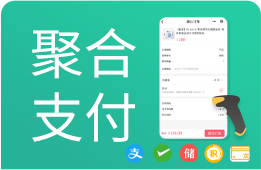 支持微信/支付宝/信用卡，次卡/储值/积分、优惠券聚合扫码付